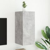 vidaXL Stenska TV omarica z LED lučkami betonsko siva 30,5x35x70 cm Cene