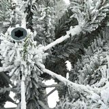 vidaXL Umjetno božićno drvce s nogom with LEDs s stalakom 210cm PVC | shoptok.hr