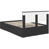  Krevetna konstrukcija Crna 120 x 200 cm Konstruirano drvo | shoptok.hr