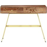 vidaXL Pisaći stol s ladicama 100 x 55 x 75 cm od masivnog drva šišama | shoptok.hr
