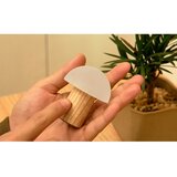 Gingko LED zatemnitvena namizna svetilka iz masivnega jesena v naravni barvi (višina 7 cm) Alice – | Shoptok.si