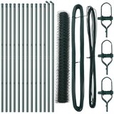 vidaXL komplet ograj Set 2 Zelena Kovina 25 x 1.2 m Vzdržljiv Cene