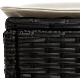  Vrtni otoman 2 Komad Crna i Krema 38 x 38 x 45 cm PE ratan | shoptok.hr