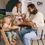 Kinderkraft stolček za hranjenje ENOCK, sivo-rjava | Shoptok.si