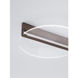 Nova Luce Rjava aluminijasta LED zatemnitvena stropna svetilka s senčilom iz akrilnega stekla Noah – | Shoptok.si