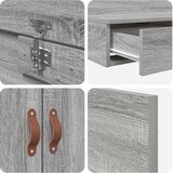  postelja z dodatnim prostorom za shranjevanje Siva Sonoma, (22103330) | Shoptok.si
