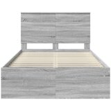  Konstrukcija postelje z vzglavjem Siva Sonoma 120 x 200 cm, (5000104297) | Shoptok.si