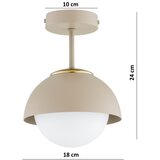 Brilagi plafonski luster 1xE27/60W/230V bež/zlatna | Eponuda.com