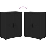 vidaXL Set namještaja za kupaonicu Zidne 4 pcs Crna 61 x 35 x 64 cm | shoptok.hr