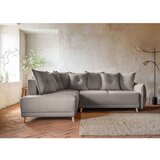 Miuform Svjetlo smeđa sklopiva kutna garnitura od samta (s lijevim kutom) Lazy Lukka – | shoptok.hr