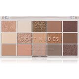 MUA Makeup Academy Professional 15 Shade Palette paleta senčil za oči odtenek Soft Nudes 12 g Cene