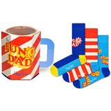 Happy Socks Poklon set Uniseks čarape Father of the year, 3 para, Šarene Cene