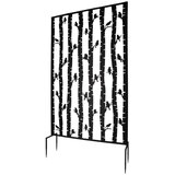 Esschert Design Crni metalni balkonski zastor 100x186 cm Birds – | shoptok.hr