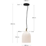 Kave Home Viseća svjetiljka boje slonovače ø 15 cm Shenli – | shoptok.hr
