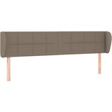 vidaXL Vzglavje z ušesi taupe 203x23x78/88 cm blago, (20953140) | Shoptok.si