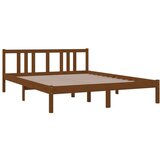  Posteljni okvir medeno rjav iz trdnega lesa 150x200 cm 5FT, (20647785) | Shoptok.si