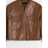 Sinsay Kratka jakna od umjetne kože | shoptok.hr