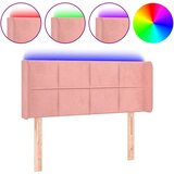 Maison Chic led posteljno vzglavje - vzglavna omarica - nočna omarica roza 93x16x78/88 cm žamet, (21707567) Cene