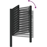  Vrtna vrata s mogućnošću zaključavanja crna 100x100 cm aluminijska | Eponuda.ba