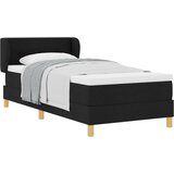 vidaXL Box Spring postelja z vzmetnico - Črna, 90x190 cm, Tkanina Cene