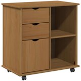  Gležnji kabinet s kolesom Medeno rjava 63,5 x 39 x 65,5 cm, (5000232375) | Shoptok.si