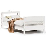 vidaXL Okvir kreveta bez madraca bijeli 75 x 190 cm masivna borovina - Bijela 75 x 190 cm | shoptok.hr