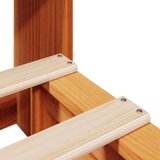 Knjižna postelja brez vzmetnice vošč. rjava 75x190 cm trden les | Shoptok.si