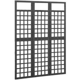 Maison Chic 3-delni Paravan - Sobne pregrade/mreža iz lesa jelke črne barve 121x180 cm, (22111399) | Shoptok.si