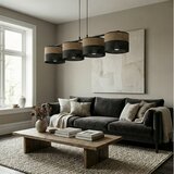  visilica na lanku karbon 4xE27/15W/230V crna/braon | Eponuda.com