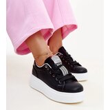 Gemre Black-silver sneakers with rhinestones Maurizia | Shoptok.si