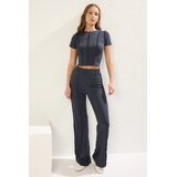 TRENDYOLMILLA ženski set top i donji deo Twoss25Au00047, antracit-siva | Eponuda.com