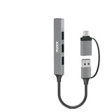 Port Designs USB-C / USB-A to 4 USB-A ports 480 Mbps SLIM HUB Cene