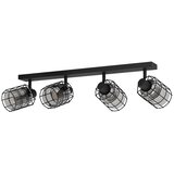 Eglo reflektor Consaca 99713, 4x E27, dužina 78 cm, crna s dimljenim staklom Cijene