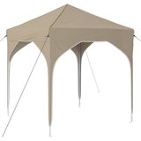 vidaXL Rastezljivi šator za svadbe - šator za zabave 194 x 194 x 245 cm Krem - Krem Bez bočnog zida | shoptok.hr