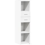  The Living Store Visoka omara bela 30x42,5x124 cm inženirski les - Visoka Omara, (21496437) | Shoptok.si