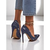 Resti Royal Fashion Women's Denim Chic Stiletto Pumps | shoptok.hr