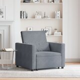 vidaXL 3-v-1 enosed raztegljiv temno siv žamet | Shoptok.si