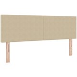 vidaXL Glava postelje Enostavna zasnova Svetlo zelena Siva 160 cm Žločeni material, (22008591) Cene