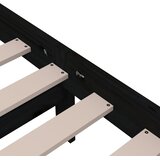  Okvir za krevet od masivnog drva crni 150 x 200 cm veliki | shoptok.hr