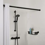 Teleskopska palica za tuš zaveso 80-130 cm črna