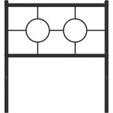  Metalno uzglavlje za krevet crno 75 cm | shoptok.hr