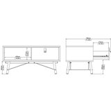 Tvilum Tamno smeđi stolić za kavu 48x102 cm Ry – | shoptok.hr
