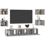  7-dijelni set TV ormarića siva boja betona konstruirano drvo | shoptok.hr