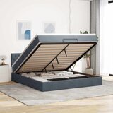 vidaXL Otomanski krevet s madracem tamnosivi 180x200 cm baršunasti | shoptok.hr