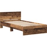 vidaXL Okvir kreveta s uzglavljem Smeđa 100 x 200 cm Konstruirano drvo | shoptok.hr
