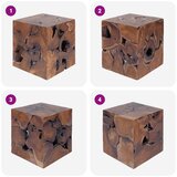  Stolica smeđi 40x40x45 cm od masivne tikovine | shoptok.hr