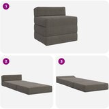 SOFA na razvlačenje Svjetlosiva 200 x 70 x 15 cm | shoptok.hr