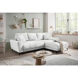 CARRYHOME KOTNA SEDEŽNA GARNITURA, tkanina bela | Shoptok.si