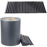  traka za ograde s UV zaštitom + 20 kopča 450 g/m² 19x35m - siva | Shoptok.si