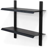 Spinder Design Črna večnivojska kovinska polica 60 cm Hola – | Shoptok.si